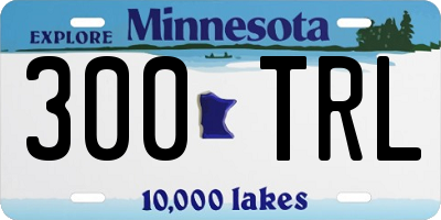 MN license plate 300TRL