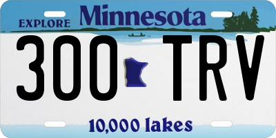 MN license plate 300TRV
