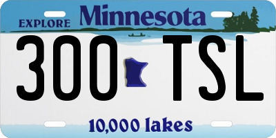 MN license plate 300TSL
