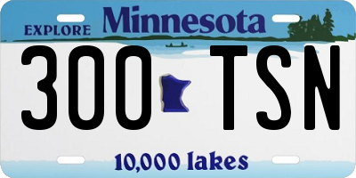 MN license plate 300TSN