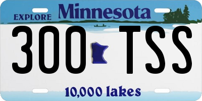 MN license plate 300TSS