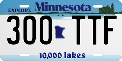 MN license plate 300TTF