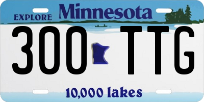 MN license plate 300TTG