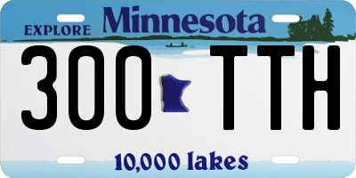 MN license plate 300TTH