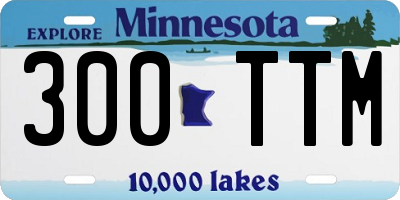 MN license plate 300TTM