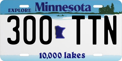 MN license plate 300TTN