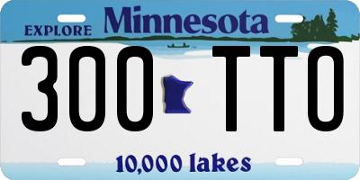 MN license plate 300TTO