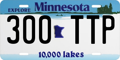 MN license plate 300TTP