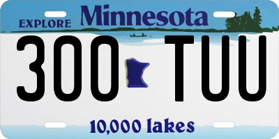 MN license plate 300TUU