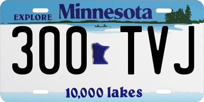 MN license plate 300TVJ