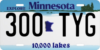MN license plate 300TYG