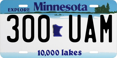 MN license plate 300UAM