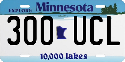 MN license plate 300UCL