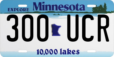 MN license plate 300UCR