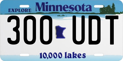 MN license plate 300UDT