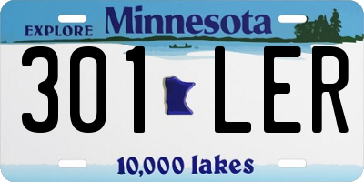 MN license plate 301LER