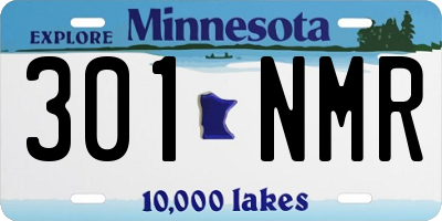 MN license plate 301NMR