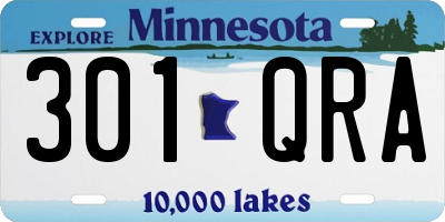 MN license plate 301QRA