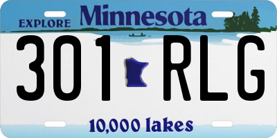 MN license plate 301RLG