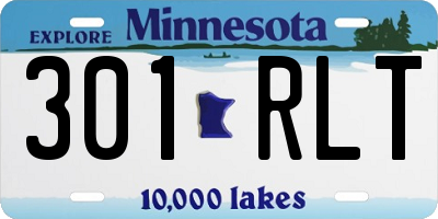 MN license plate 301RLT
