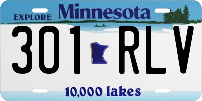 MN license plate 301RLV