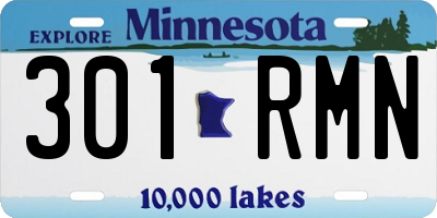 MN license plate 301RMN