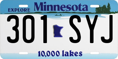 MN license plate 301SYJ