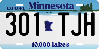 MN license plate 301TJH