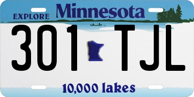 MN license plate 301TJL