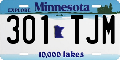 MN license plate 301TJM