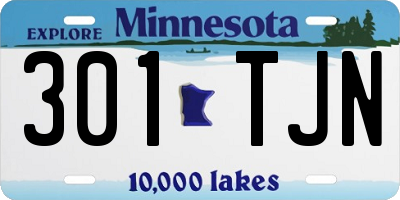 MN license plate 301TJN