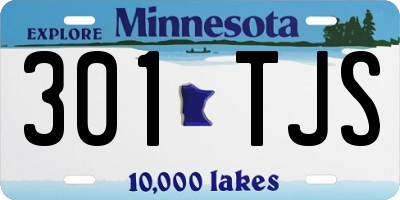 MN license plate 301TJS