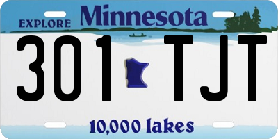 MN license plate 301TJT