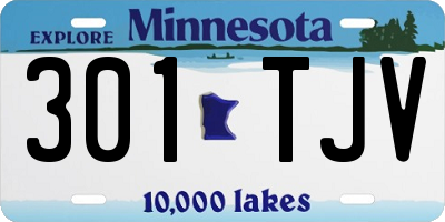 MN license plate 301TJV