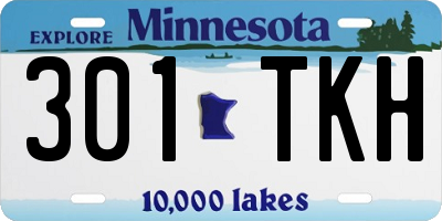 MN license plate 301TKH