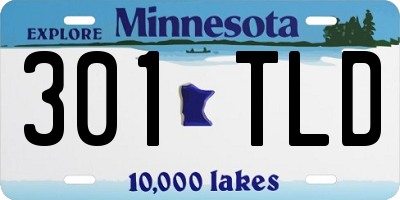 MN license plate 301TLD