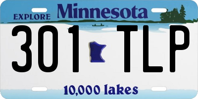 MN license plate 301TLP