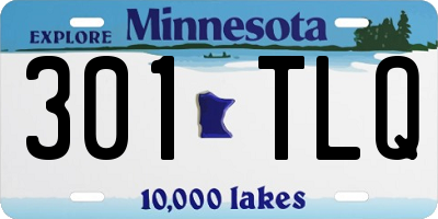 MN license plate 301TLQ