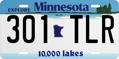 MN license plate 301TLR