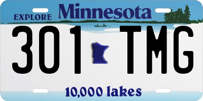 MN license plate 301TMG
