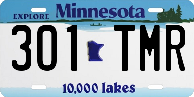 MN license plate 301TMR