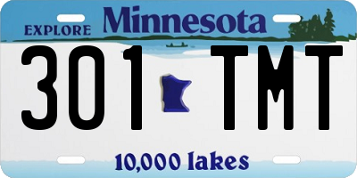 MN license plate 301TMT