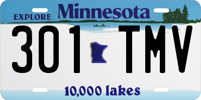 MN license plate 301TMV