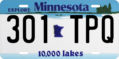 MN license plate 301TPQ