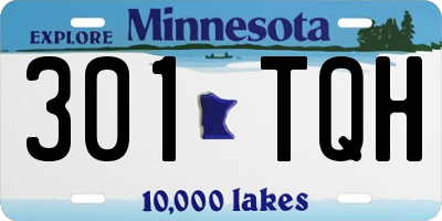 MN license plate 301TQH