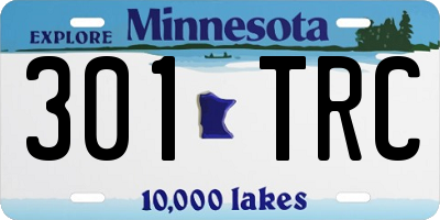 MN license plate 301TRC