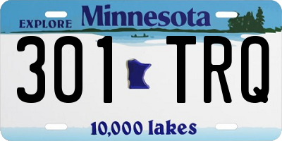 MN license plate 301TRQ