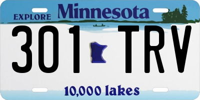 MN license plate 301TRV