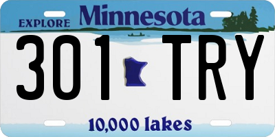 MN license plate 301TRY