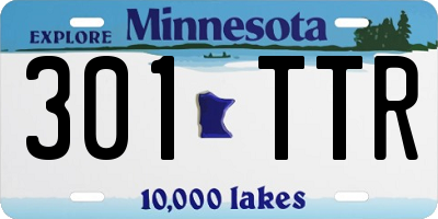 MN license plate 301TTR